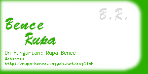 bence rupa business card